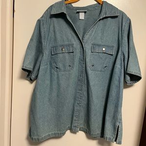 Short Sleeve Denim Shirt